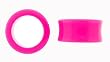 Large Gauge - 29mm / 1 1/8in - Super Neon Acrylic Tunnels - Pink - Sold as a Pair