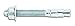 Powers Fastening Innovations 7430SD1 Power-Stud and Sd1 5/8-Inch by 3-1/2-Inch Type Carbon Steel Wedge Expansion Anchor Carbon Steel Clip, 25 Per Box