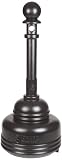 Eagle 1206BLACK High Density Polyethylene (HDPE) SafeSmoker Cigarette Receptacle, 5 quarts Capacity, 37.75
