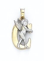 14K Angel Initial 'C' Pend - GH16672