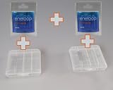 Produkt-Bild: 8x Sanyo Eneloop Batterien AA 2000mAh + 2x 4er Akkubox
