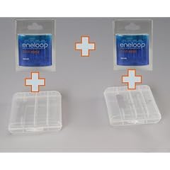 8x Sanyo Eneloop Batterien AA 2000mAh + 2x 4er Akkubox