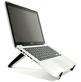 Cosmos Black HARD adjustable/Portable Multiple angle Stand for laptop notebook computer Apple HP DELL Acer Toshiba Lenovo Sony Asus (Laptop is not included) + Cosmos cable tie