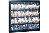 Tip-Out Bin Storage Cabinet With 4 Tiers