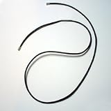 Nikis: Self-Tie Black Leather Cord Necklace with choice of length and finish from £9.99