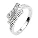 Sterling Silver Solitaire Cubic Zirconia Toe Ring. Beautifully presented in a Kooqi gift box and red organza bag.