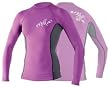 O'Neill Skins Long Sleeve Womens Rash Vest - Ruby Blue