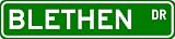 BLETHEN Street Sign ~ Personalized Family Lastname Sign ~ Gameroom, Basement, Garage Sign Novelty** ALUMINUM