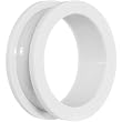 1" Acrylic Neon White Screw Fit Tunnel Plug