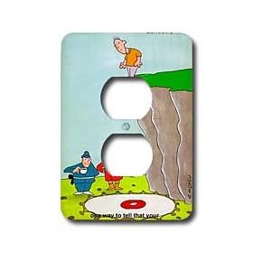 Londons Times Funny Music Cartoons - Waning Popularity - Light Switch Covers - 2 plug outlet cover