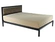 Platform Bed W/ Headboard Twin/luna Coco Microfiber