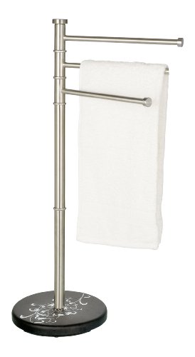Wenko 17664100 Handtuch- und Kleiderst&auml;nder Ornamento Bianco - Edelstahl rostfrei, 48.5 x 86.5 x 28.5 cm