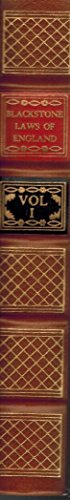 Commentaries on the Laws of England. Book the First  Volume 1