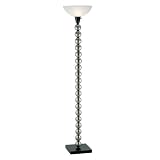 Pearl Tall Floor Lamp - Satin Steel