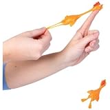 1 Dozen-Rubber Sling Shot Chickens-5 Inches Long