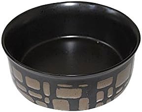 Ceramic Pet Food Bowls With Floor Mat and Chew Toy for Dogs- 4 Pc Set (Beige)