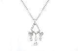Sterling Silver Cubic Zirconia Legacy Collection Chandelier Pendant by Crislu, 18