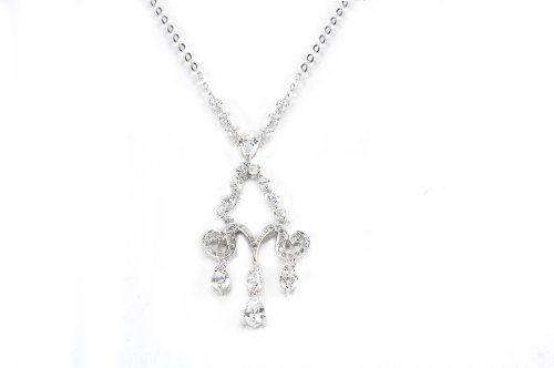 Sterling Silver Cubic Zirconia Legacy Collection Chandelier Pendant by Crislu, 18