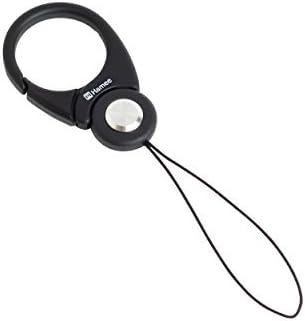 HandLinker Putto Carabiner handling car put carabiner ring mobile mobile strap fingers fall prevention / black strap
