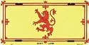 Scotland License Plate (Lion)