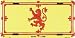 Scotland License Plate (Lion)