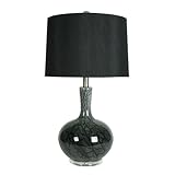 26' Black Stone Table Lamp