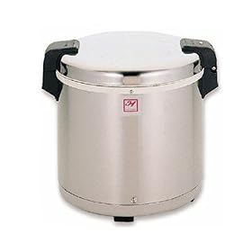 Rice Warmer, Electric, 50 Cup Capacity, 12 Hour Hold Time, Mirror Finish Stainless Steel Hinged