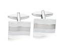 Three Stripe Swirl Effect Fashion Cufflinks 10121