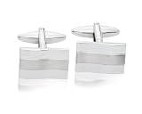 Three Stripe Swirl Effect Fashion Cufflinks 10121