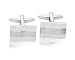 Three Stripe Swirl Effect Fashion Cufflinks 10121
