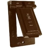 RACO INCORPORATED #5103-2 BRZ Vert GFI Snap Cover
