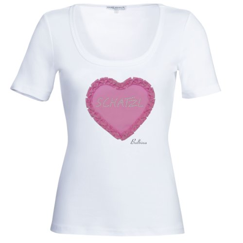 BALBINA Damen T-Shirt 10 100 0006 6 11, Gr. 34, Wei&szlig; (white) Preisvergleich