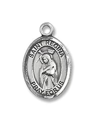 St. Regina Small Sterling Silver Medal