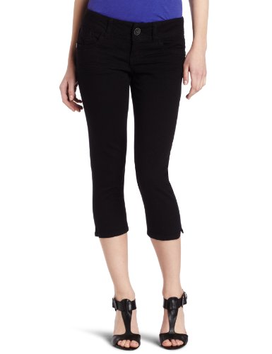 Jolt Juniors Solid Capri Pant, Black, 13