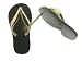 Black Mother Of Pearl Flip-Flop Simple-Strap Sandal Earrings, 14k Gold