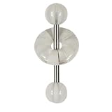 14 Gauge 5/8 White Striped Donut Surgical Steel Barbell