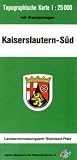 Kaiserslautern S&uuml;d 1 : 25 000. Naturparkkarte P7.
