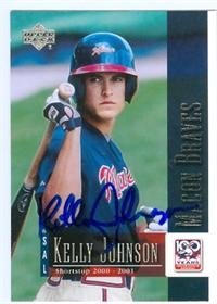 Kelly Johnson autographed Baseball Card (Minor League Card)