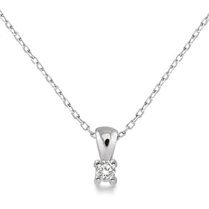 Miore - M9022P - Collier Femme - Or blanc 375/1000 (9 carats) 1.06 gr - Diamant 0.05 cts - 45 cm