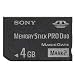 Sony MSMT4G 4GB Memory Stick PRO Duo (Mark2) Media