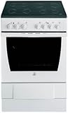 60cm Single Cavity Electric Cooker c/w 4 Zone Ceramic Hob White (K6C320WG_WH)