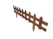 (2 pack) 1m Picket Fence Panels Wooden Garden Fencing Edging