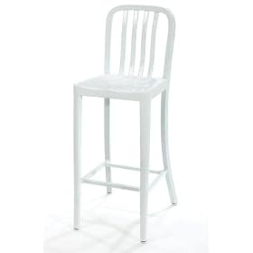 Sandra Bar Stool Nonswvl metal White by Home Decorators Collection