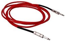 MUSEUNLIMITED Electric Acoustic Amplifier Guitar Cable Guitar Patch Cable Red 10ft feet 3M For Electric / Acoustic Guitar Parts And Accessories.