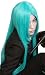 Cosplayland - 100cm straight thick heat-resist long Vocaloid Green Cosplay Theater Wig