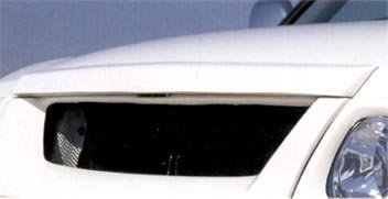 BIGRUN OKAYAMA 4070622100125 Mitsubishi Pajero V6 Short - Hood Top Garnish - Frp - Unpainted