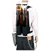 Wyndham House Dual Beverage Dispenser Backpack 3.7qt Clear Holders Padded Shoulder Straps