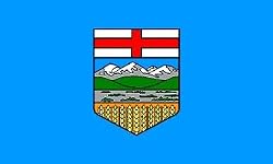 Alberta flag. 3 X 5 foot. high quality.