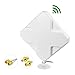 Bingfu High Gain 4G LTE 35dBi Panel MIMO SMA Male TS9 Antenna for 4G LTE Router Cellular Gateway Modem MiFi Mobile Hotspot Verizon Jetpack 8800L AC791L Netgear LB1120 LB1121 LB2120 Nighthawk M1 MR1100