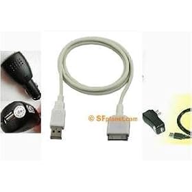 3 pcs USB ActiveSync Charge Kit fits Creative Zen Vision M MP3 Player